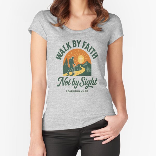 Walk by sight Fitted Scoop T-Shirt