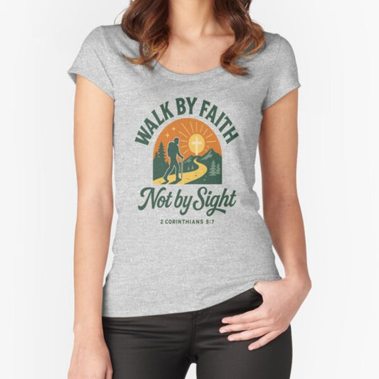 Walk by sight Fitted Scoop T-Shirt