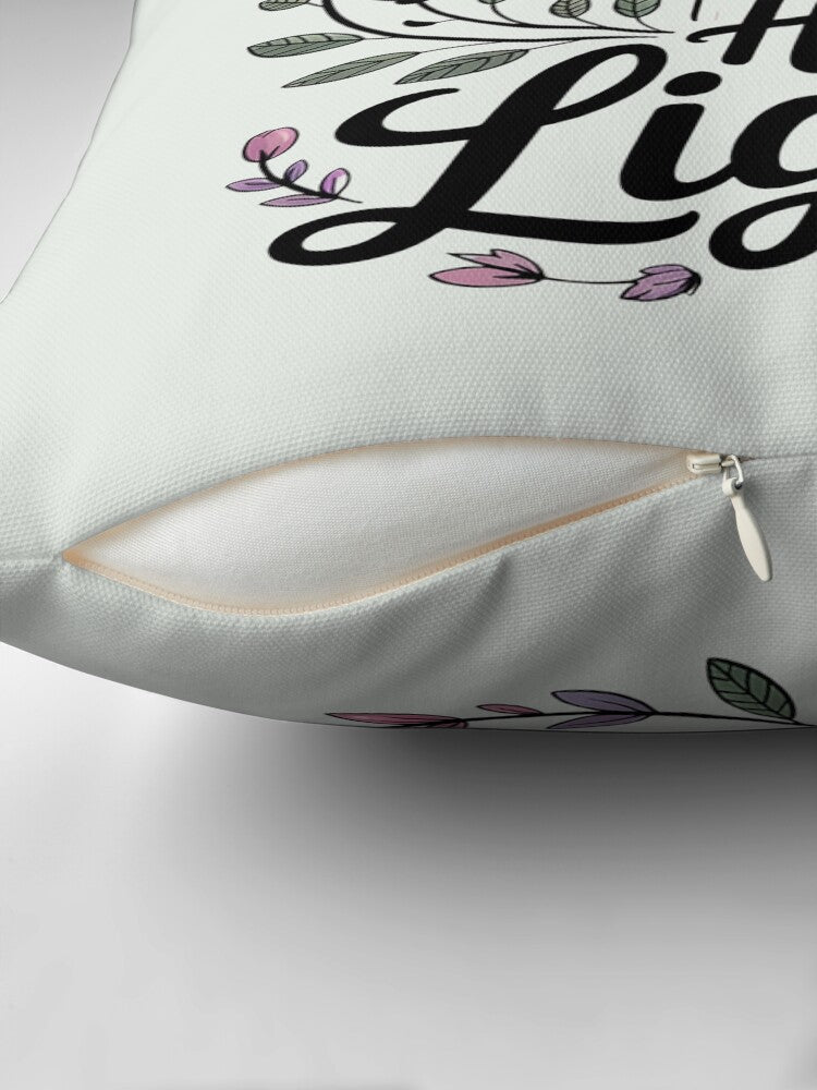 Stay Lit in his light Pillow