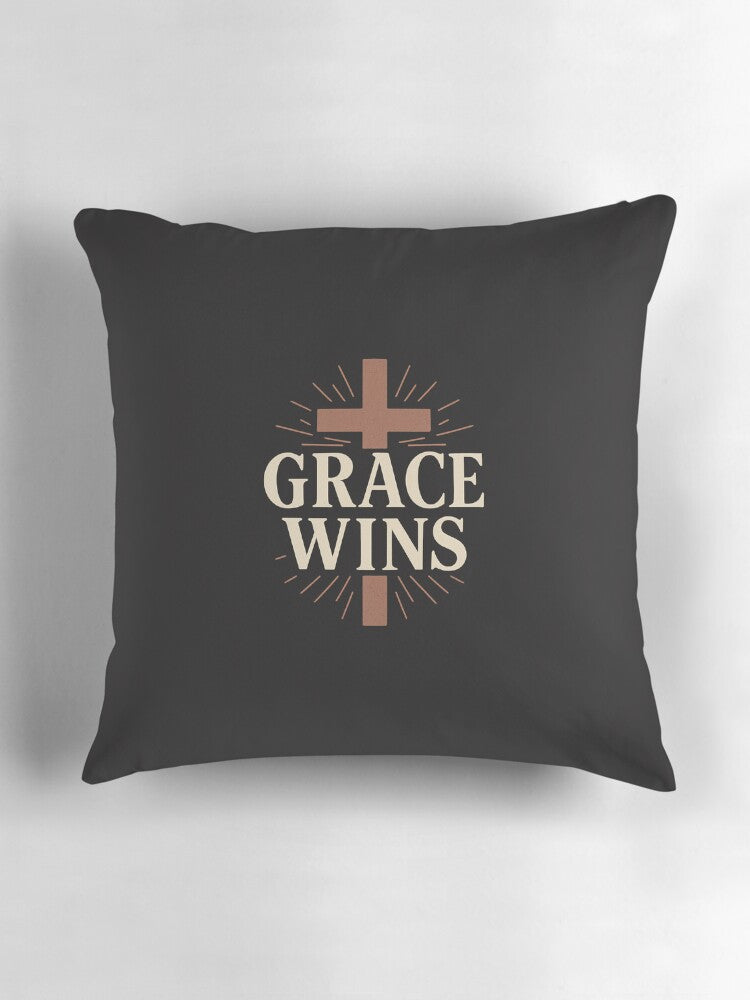 Grace wins  Pillow